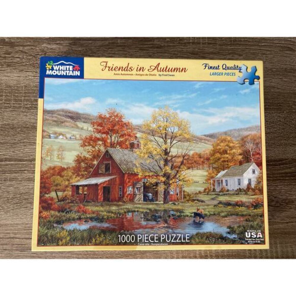 White Mountain Friends in Autumn 1000 Piece Jigsaw Puzzle Landscape‎ 2022